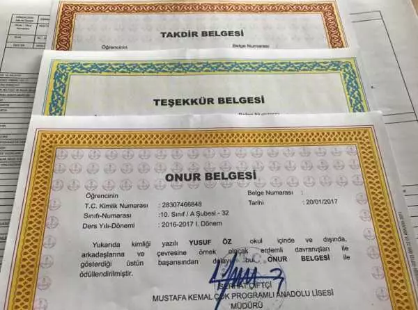 Takdir belgesi almak için hangi notlara ihtiyaç duyulur