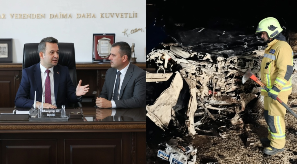 Eskişehirde Kaymakamın Aracı Kazaya Karıştı