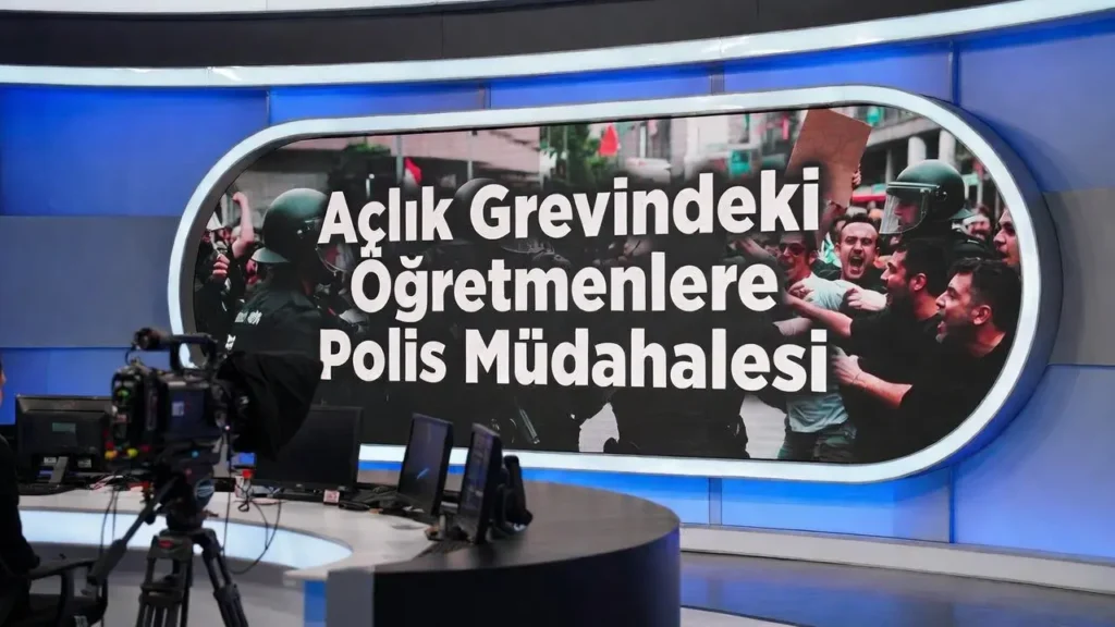 Açlık Grevindeki Öğretmenlere Polis Müdahalesi
