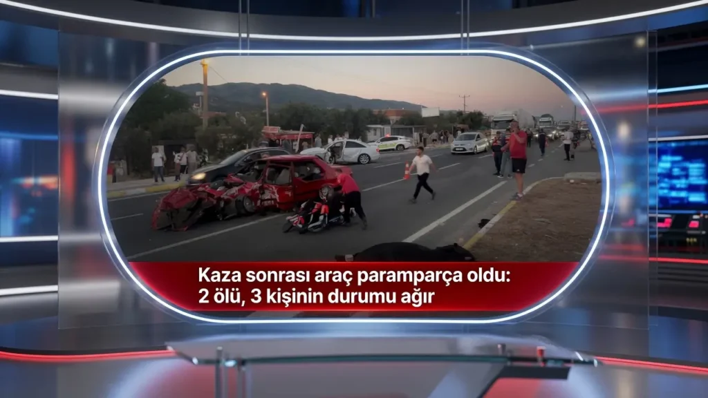 Edremit Kavşağında Meydana Gelen Kaza 2 Can Aldı!