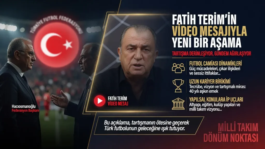 Fatih Terim'den Hacıosmanoğlu eleştirisine yanıt