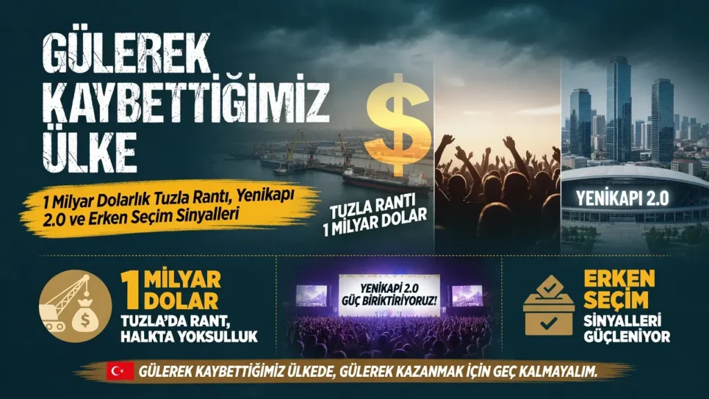 Gülerek Kaybedilen Ülke Tuzla Rantı ve Erken Seçim Sinyalleri