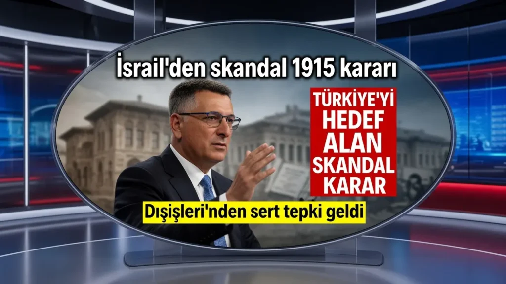 İsrail 1915 kararını resmen açıkladı sürpriz adım!