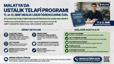 Malatyada Ustalık Telafi Programı ve Staj Dosyası Hazırlama Hizmeti