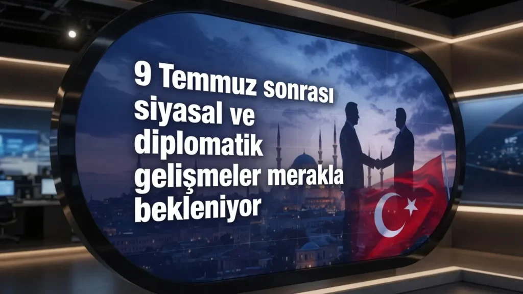 9 Temmuz sonrası siyasal ve diplomatik gelişmeler merakla bekleniyor