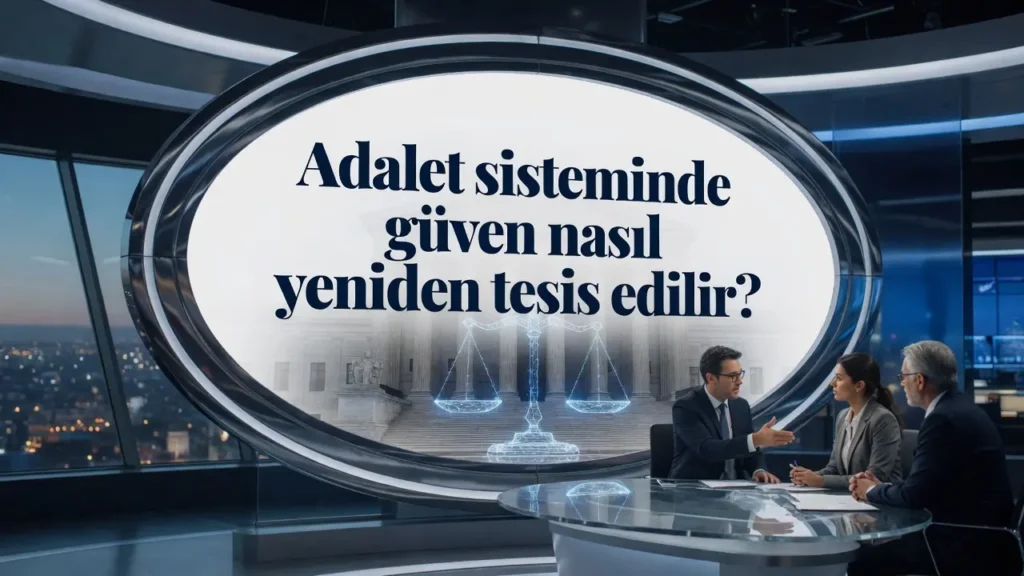Adalet sisteminde güven nasıl yeniden tesis edilir?