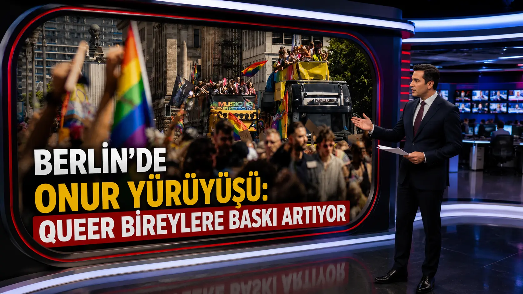 Berlin Onur Yürüyüşü artan baskıların gölgesinde yapıldı!
