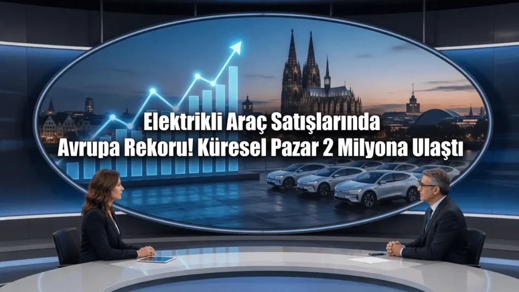 Elektrikli Araç Satışlarında Avrupa Rekoru! Küresel Pazar 2 Milyona Ulaştı
