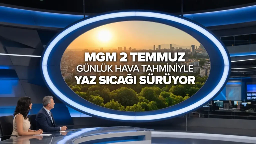 MGM 2 Temmuz Günlük Hava Tahminiyle Yaz Sıcağı Sürüyor