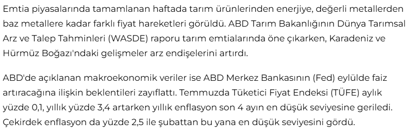 Emtia piyasası