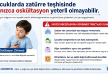 Çocuklarda zatürre tanısında yalnız dinleme yeterli olmayabilir