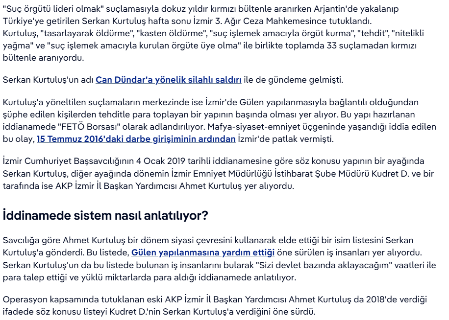 Serkan Kurtuluş iş insanlarına yönelik baskı yöntemleri 