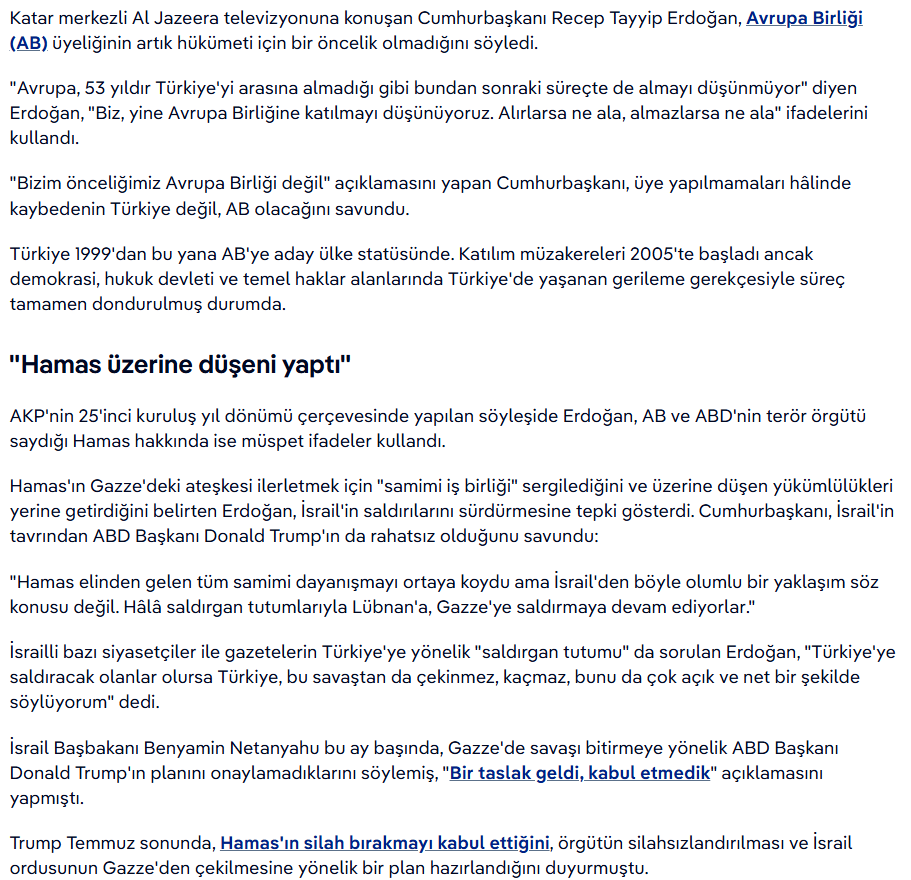 AB üyeliği önceliği