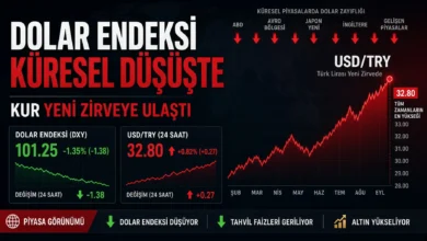 Dolar endeksi küresel düşüşte kur yeni zirveye ulaştı