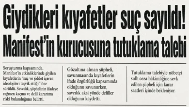 Manifest kurucusu tutuklandı sahne kıyafeti tartışması alevlendi