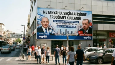 Netanyahu partisi seçim afişinde Erdoğan fotoğrafına yer verdi