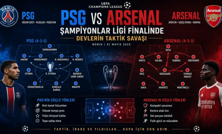 Psg Arsenal Şampiyonlar Ligi Finalinde Devlerin Taktik Savaşı