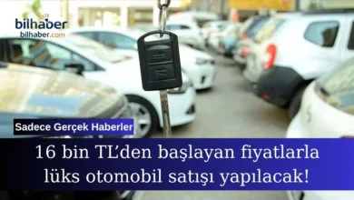 TMSF ihale yoluyla 16 bin TL’den başlayan fiyatlarla lüks otomobil satışı yapacak!