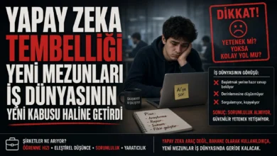 Yapay zeka tembelliği yeni mezunları iş dünyasının yeni kabusu haline getirdi