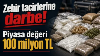 Zehir tacirlerine darbe 100 milyon TL değerinde ele geçirme
