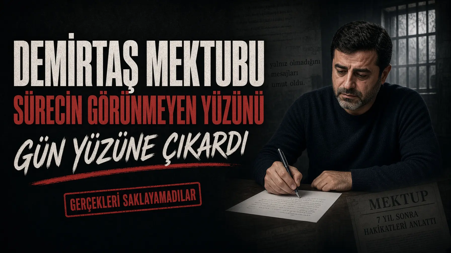Demirtaş mektubu sürecin görünmeyen yüzünü gün yüzüne çıkardı