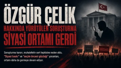 Özgür Çelik hakkında yürütülen soruşturma siyasi ortamı gerdi
