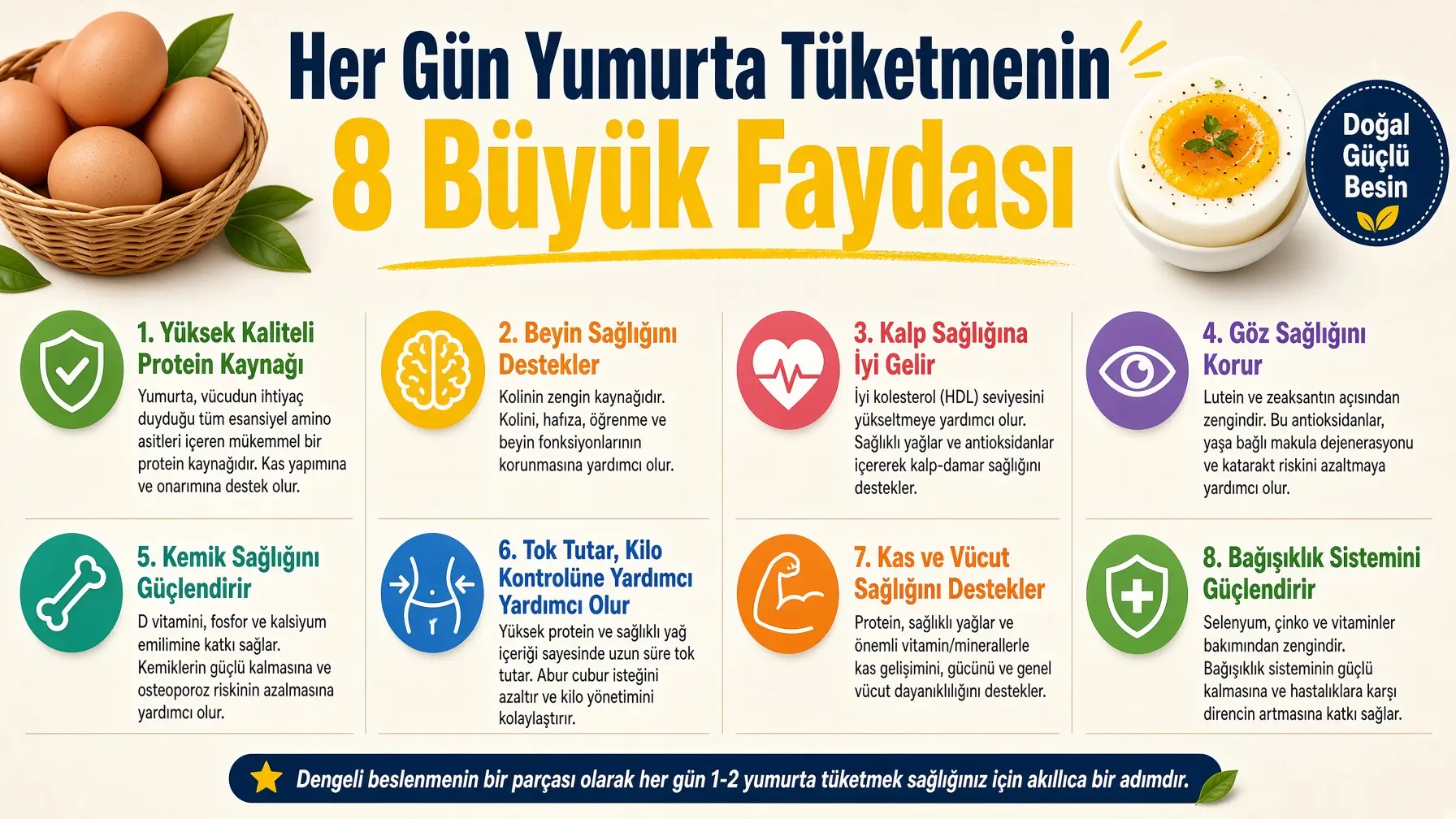 Yumurta Tüketimi Her Sofrada Sağlığı Destekleyen Doğal Bir Güç